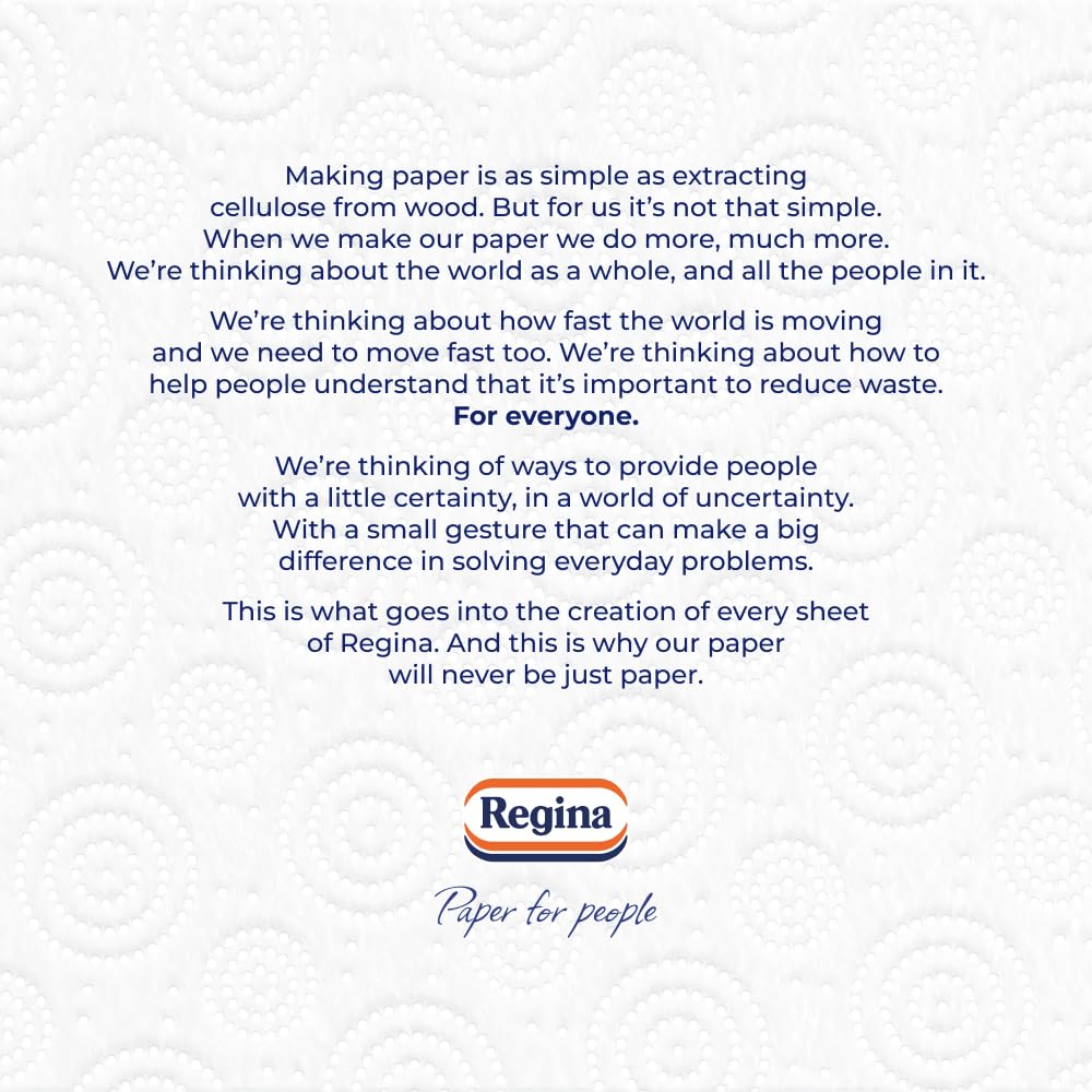 Regina Absorb Kitchen Towels – 8 Rolls Per Pack, Super Absorbent 2-ply Kitchen Towels, 75 Sheets Per Roll, Extra-large Sheets, 50percent More Than Previous XXL Products, Easy Open Pack
