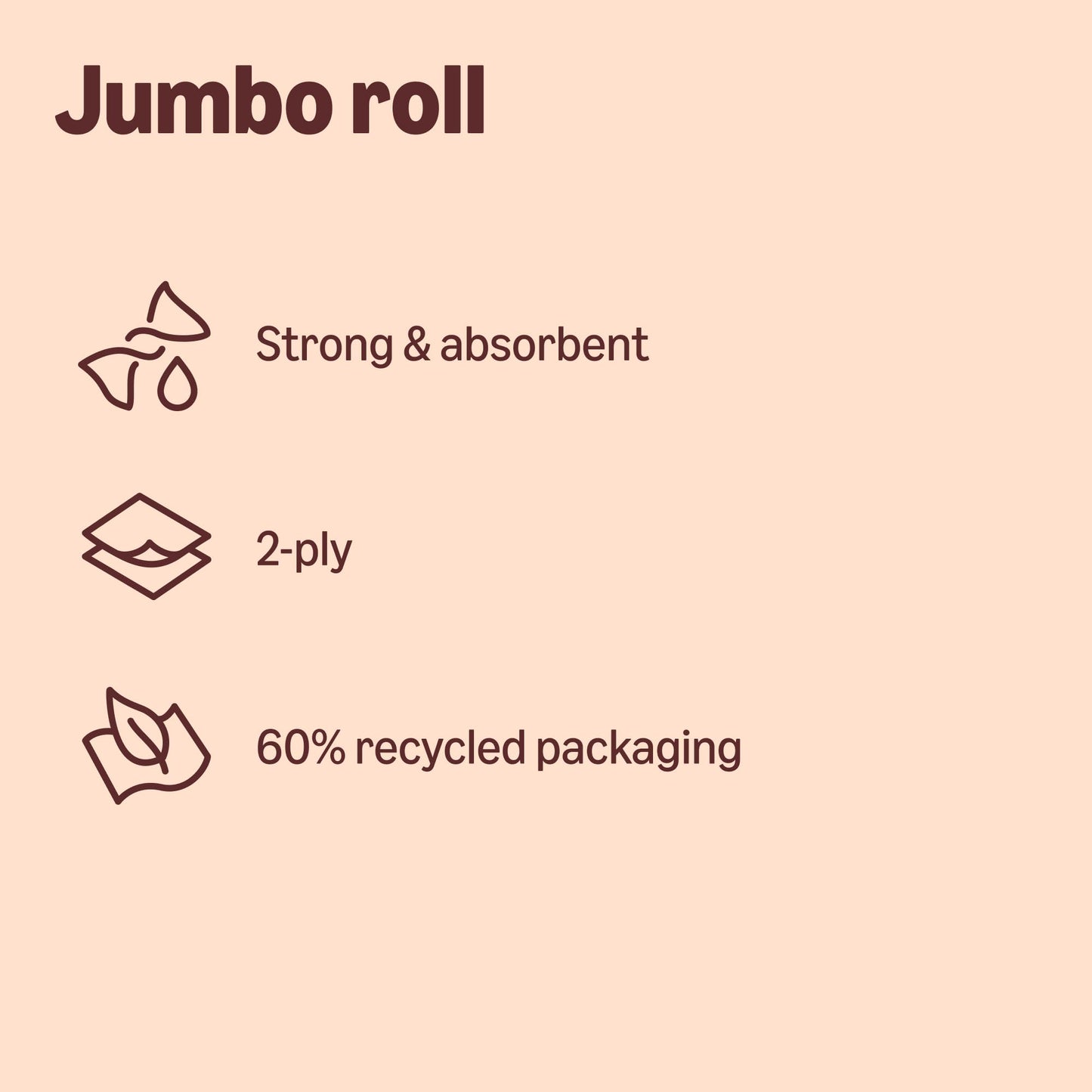 Our Essentials by Amazon Kitchen Towel Jumbo Roll 1 Pack, 2-Ply, 240 Sheets