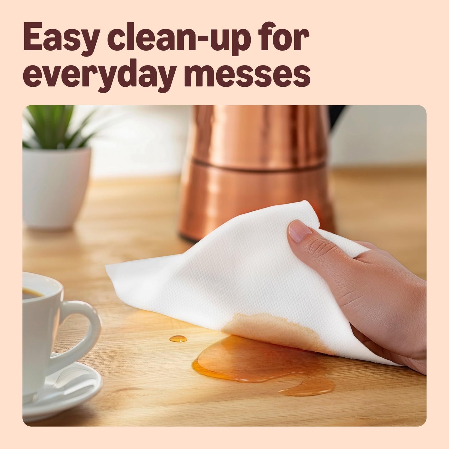 Our Essentials by Amazon Kitchen Towel Jumbo Roll 1 Pack, 2-Ply, 240 Sheets