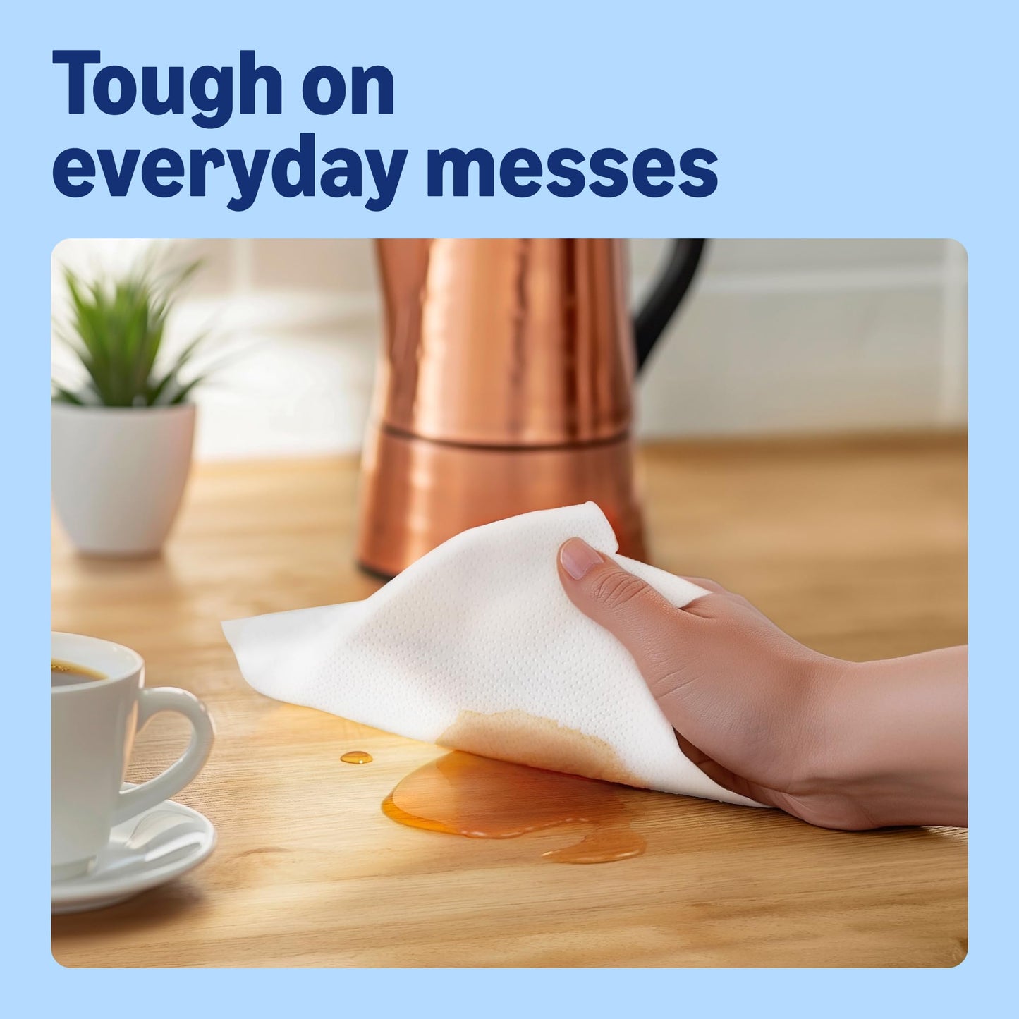 by Amazon Super Absorbent Kitchen Towel, 3-ply, 3 Rolls (1 Pack of 3), 80 Sheets per Roll, FSC Certified