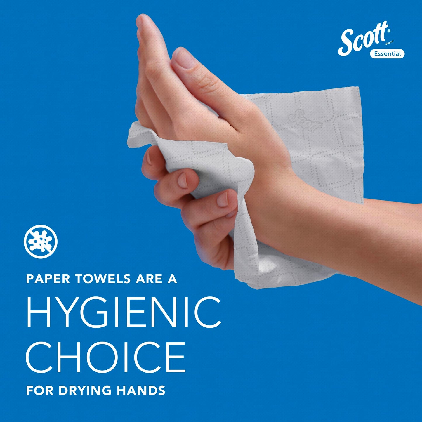 Scott Essential 6636 Paper Towels, Narrow Fold, 2 Ply, White, Soft and Absorbent, Made from Recycled Fibres, 12 Ties x 220 Sheets (2,640 Total)